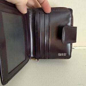 Like New Gucci Burgundy Leather Wallet